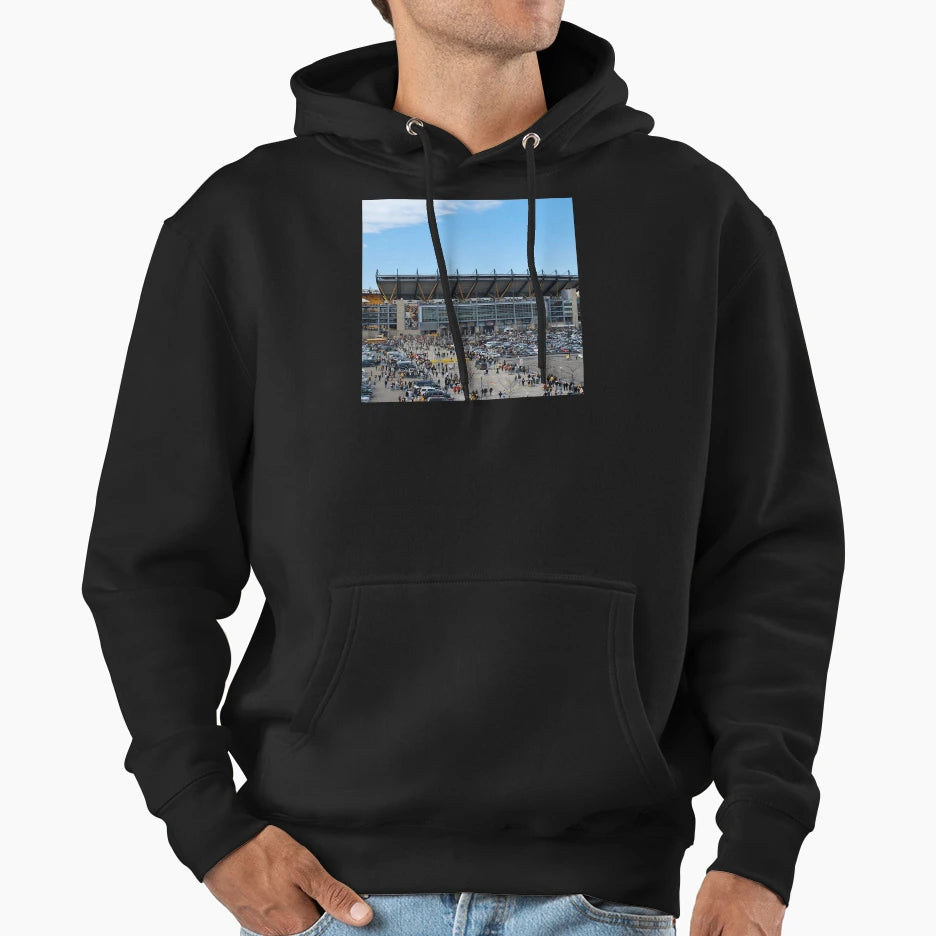 Heinz Field Pittsburgh Pa Throw Pillow Hoodie - Trendy Graphic for Adults - T-Shirt, Sweatshirt, Hoodie