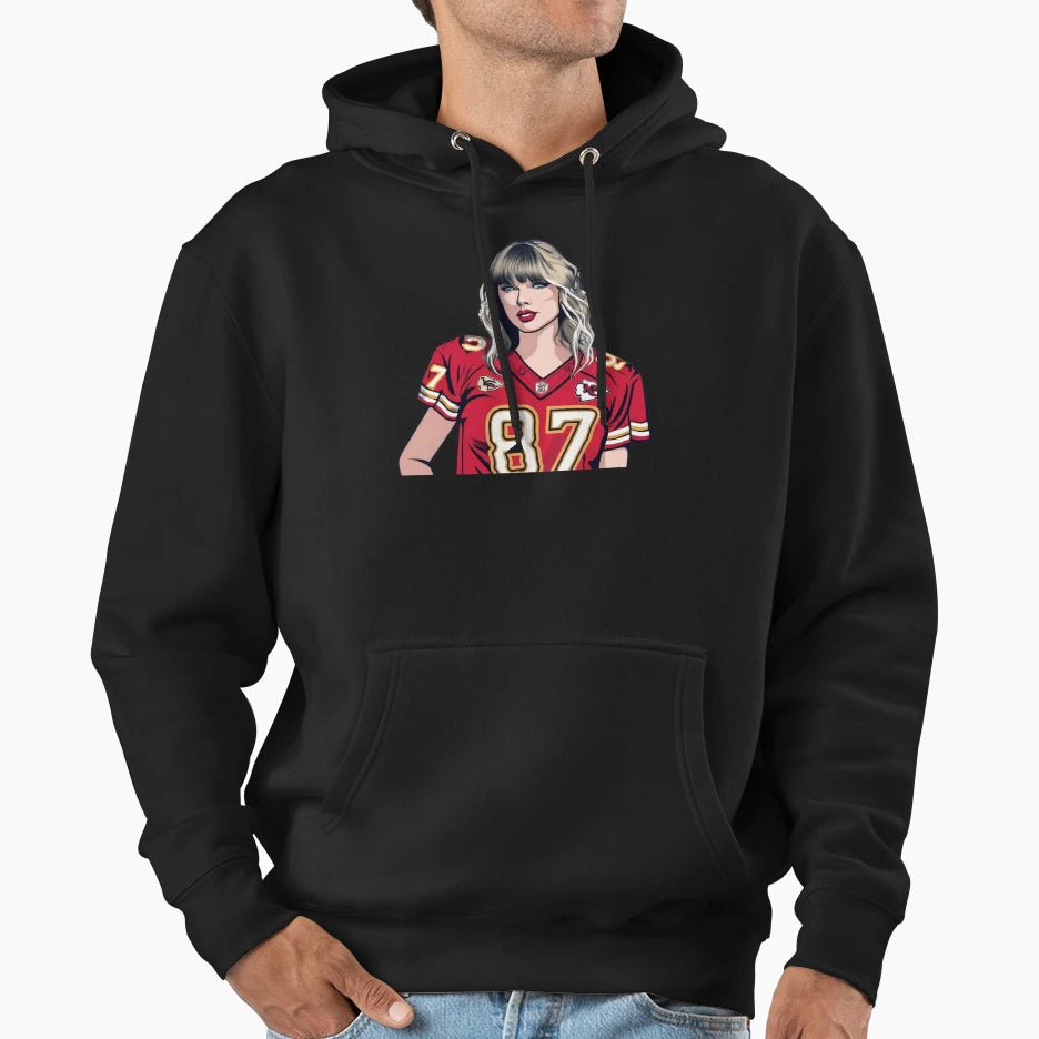 Taylors Swift Boyfriend Football Hoodie - Graphic Print for Adults - T-Shirt, Sweatshirt, Hoodie