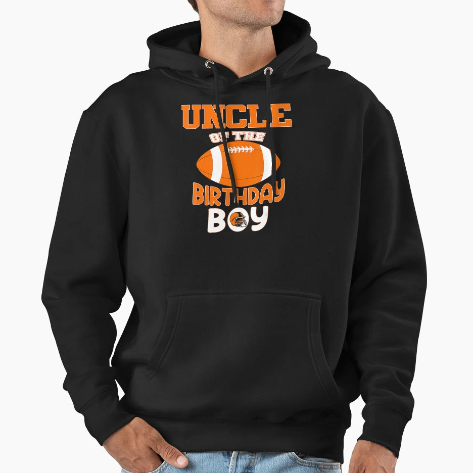Uncle Birthday American Football Party Hoodie - Aesthetic Graphic Men Women - T-Shirt, Sweatshirt, Hoodie