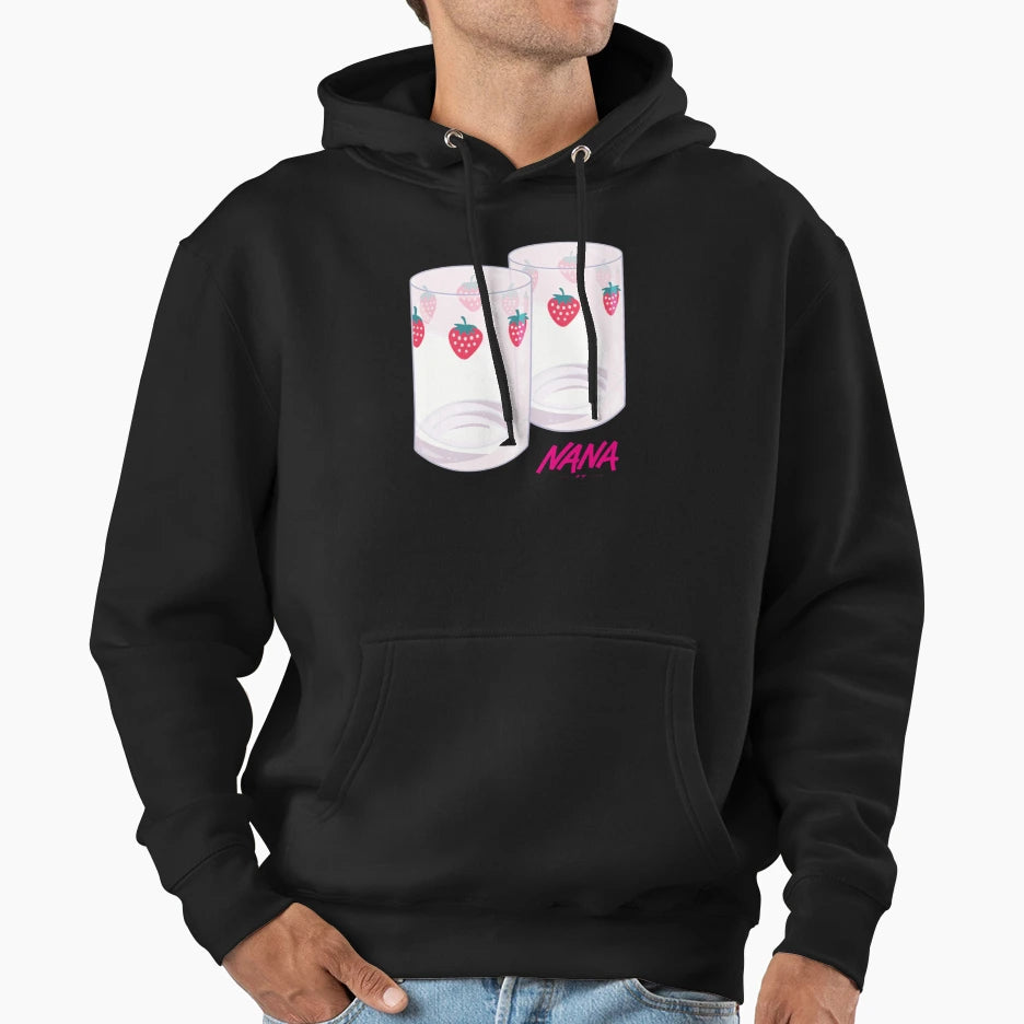 Nana Strawberry Glasses Hoodie - Novelty Apparel Unisex - T-Shirt, Sweatshirt, Hoodie