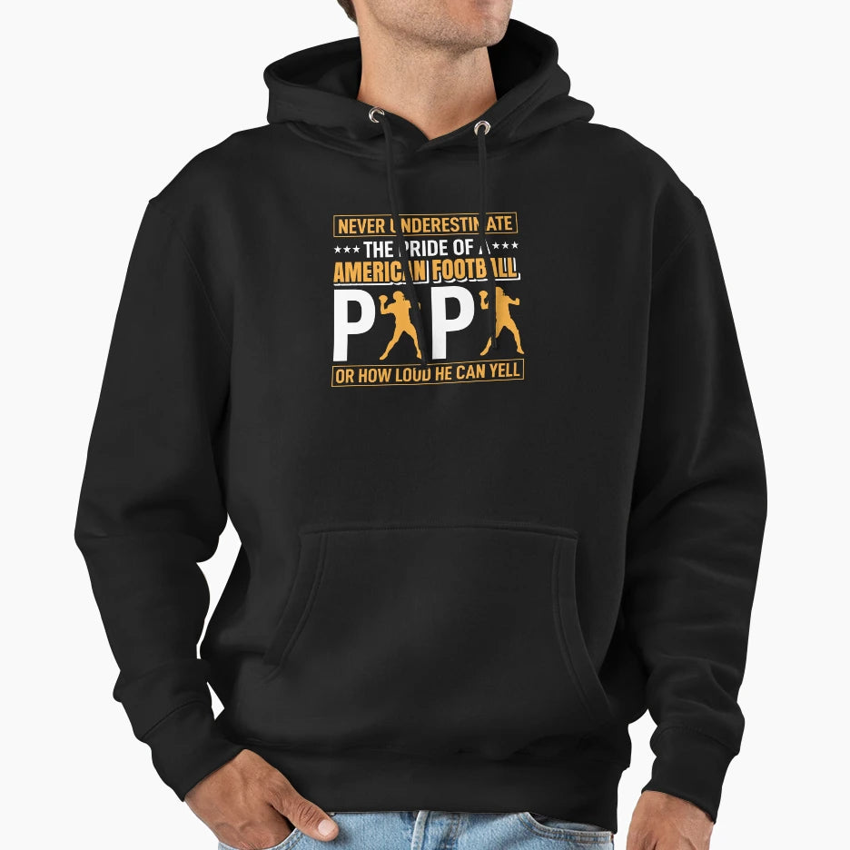 American Football Dad Hoodie - Aesthetic Graphic Unisex - T-Shirt, Sweatshirt, Hoodie