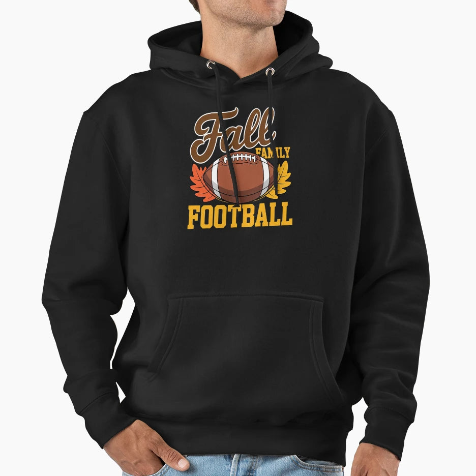 Autumn Bonds Fall Family Football Hoodie - Fun Novelty Design for Adults - T-Shirt, Sweatshirt, Hoodie