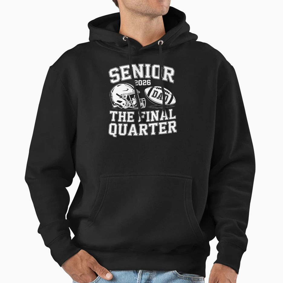 Football Senior 2026 Hoodie - Aesthetic Graphic for Adults - T-Shirt, Sweatshirt, Hoodie