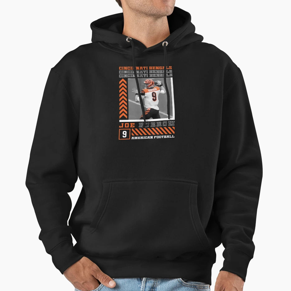 Player Sports Quarterback 14 Wide Hoodie - Streetwear Style for Adults - T-Shirt, Sweatshirt, Hoodie