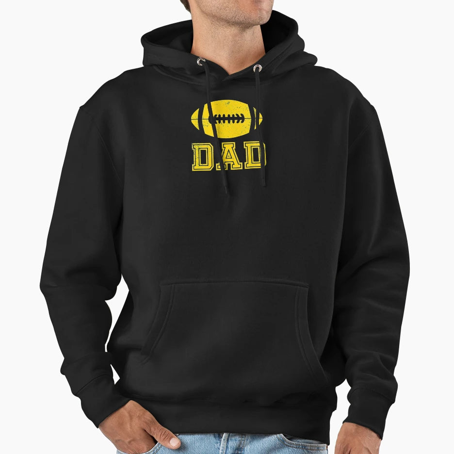 Football Dad Hoodie - Streetwear Style Men Women - T-Shirt, Sweatshirt, Hoodie