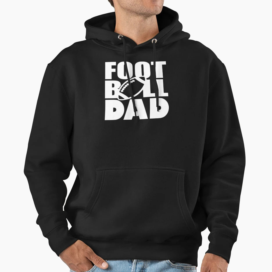 Football Dad Hoodie - Aesthetic Graphic for Adults - T-Shirt, Sweatshirt, Hoodie