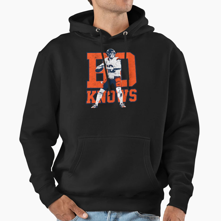 Bo Knows Bo Nix Variant Hoodie - Graphic Print for Adults - T-Shirt, Sweatshirt, Hoodie