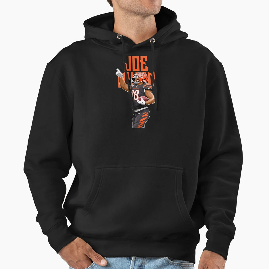 Joe Mixon Get Touchdown 28 Bold Hoodie - Minimalist Print Unisex - T-Shirt, Sweatshirt, Hoodie