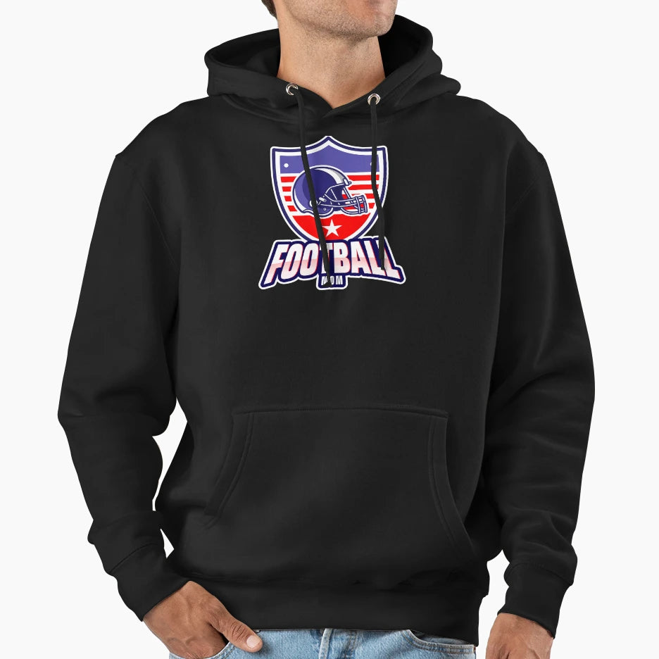 American Football Mom Soccer Team Player Hoodie - Streetwear Style Unisex - T-Shirt, Sweatshirt, Hoodie