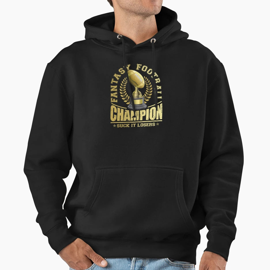 Winner Football Champ Champion Draft Hoodie - Novelty Apparel Men Women - T-Shirt, Sweatshirt, Hoodie