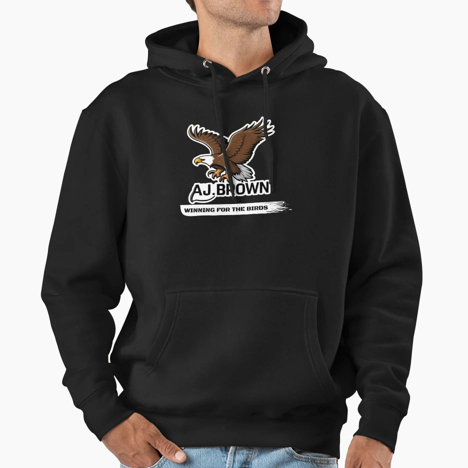 Aj Brown Eagle Hoodie - Unique Graphic Unisex - T-Shirt, Sweatshirt, Hoodie