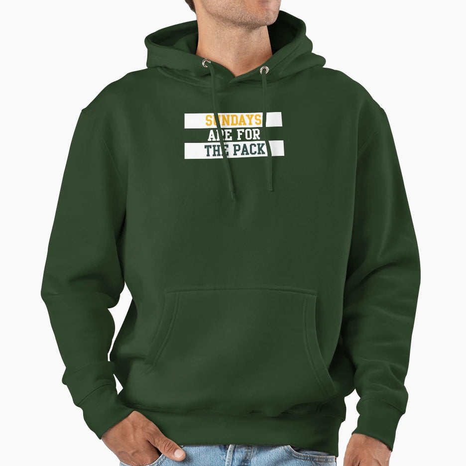 Sundays Are Pack Hoodie - Trendy Graphic Men Women - T-Shirt, Sweatshirt, Hoodie