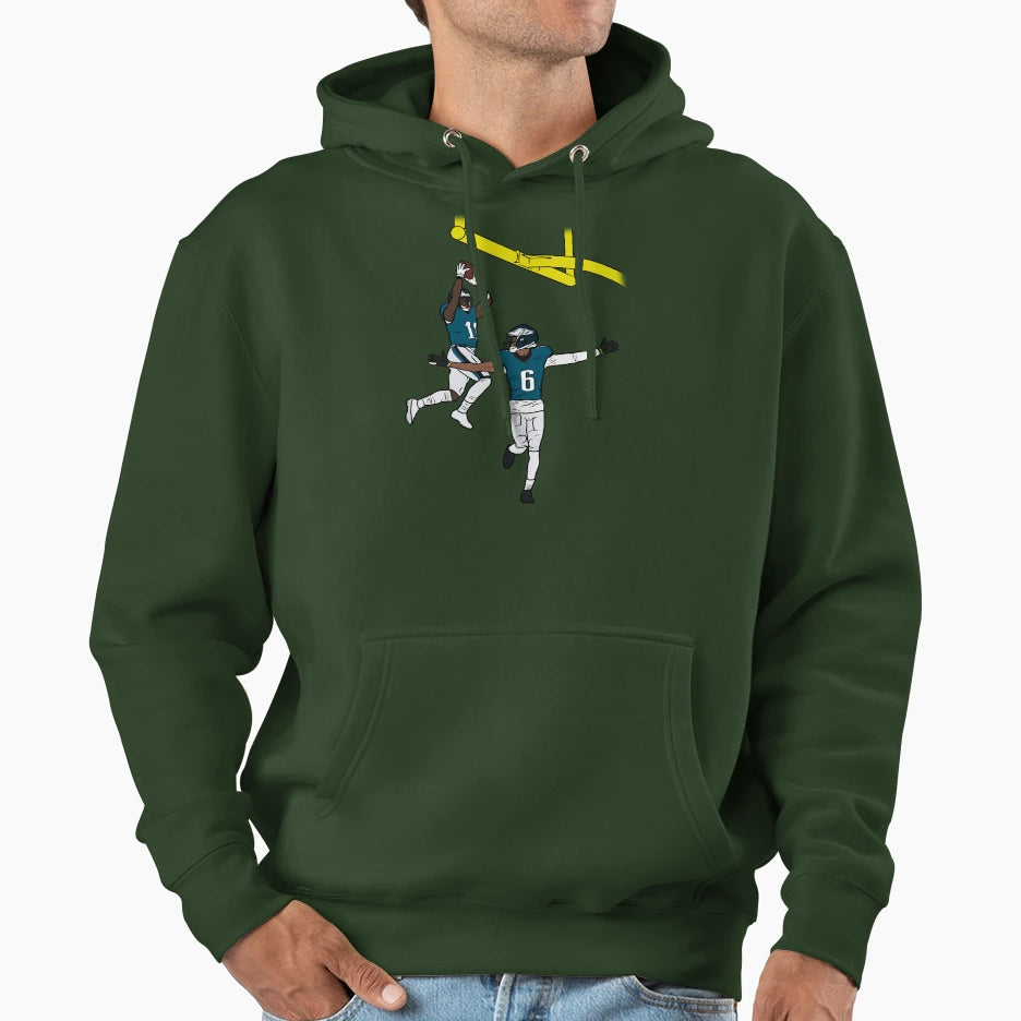Aj Brown And Devonta Smith Dunk Hoodie - Custom Art Print Men Women - T-Shirt, Sweatshirt, Hoodie