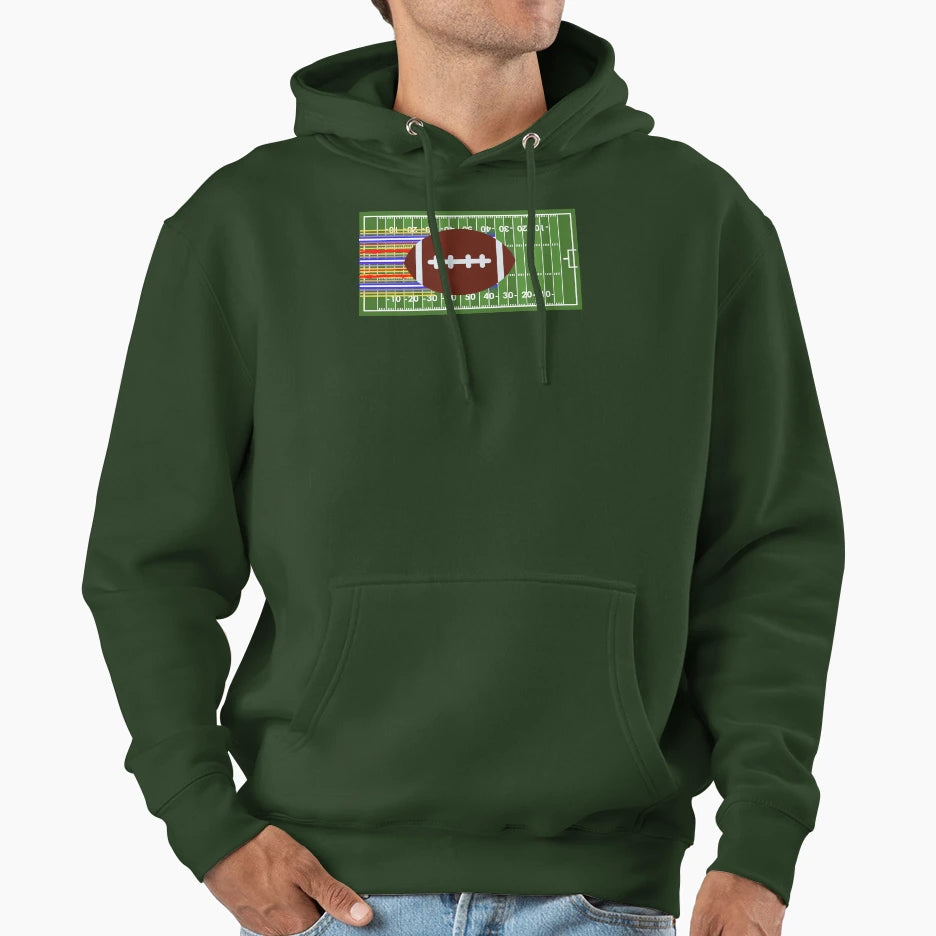 Football Thrown Hoodie - Custom Art Print Men Women - T-Shirt, Sweatshirt, Hoodie