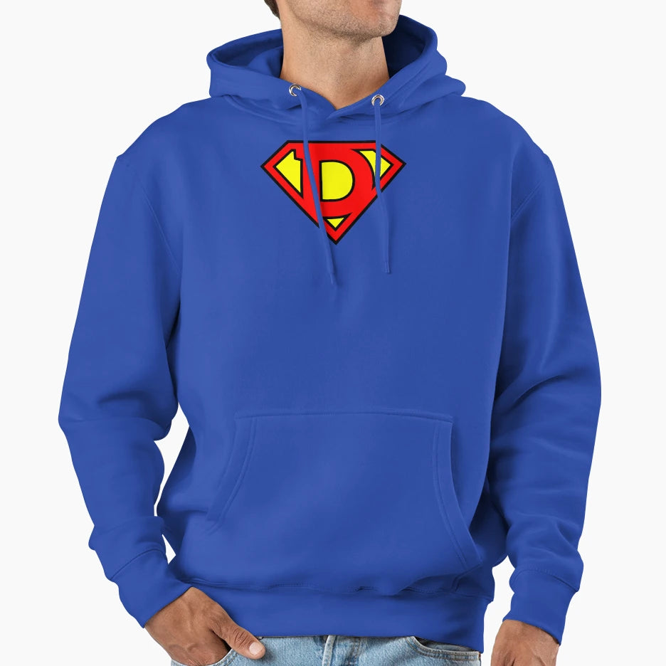 Letter D Super Letter Vol 1 Hoodie - Fun Novelty Design Men Women - T-Shirt, Sweatshirt, Hoodie