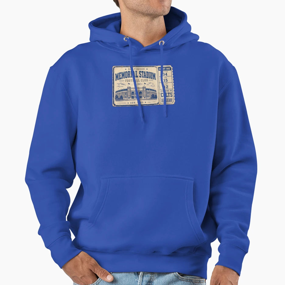 Baltimore Memorial Stadium T-Shirt - Fun Novelty Design for Adults - T-Shirt, Sweatshirt, Hoodie