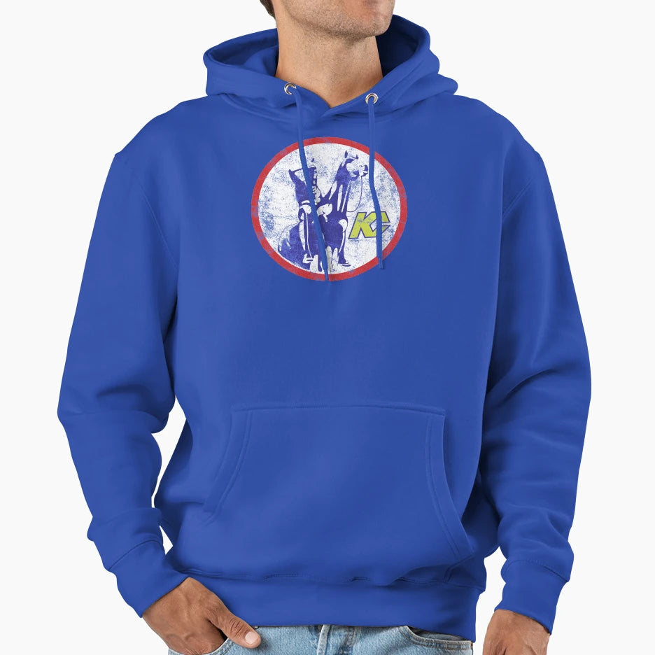 Kansas City Scouts Logo Weathered Hoodie - Graphic Print Unisex - T-Shirt, Sweatshirt, Hoodie