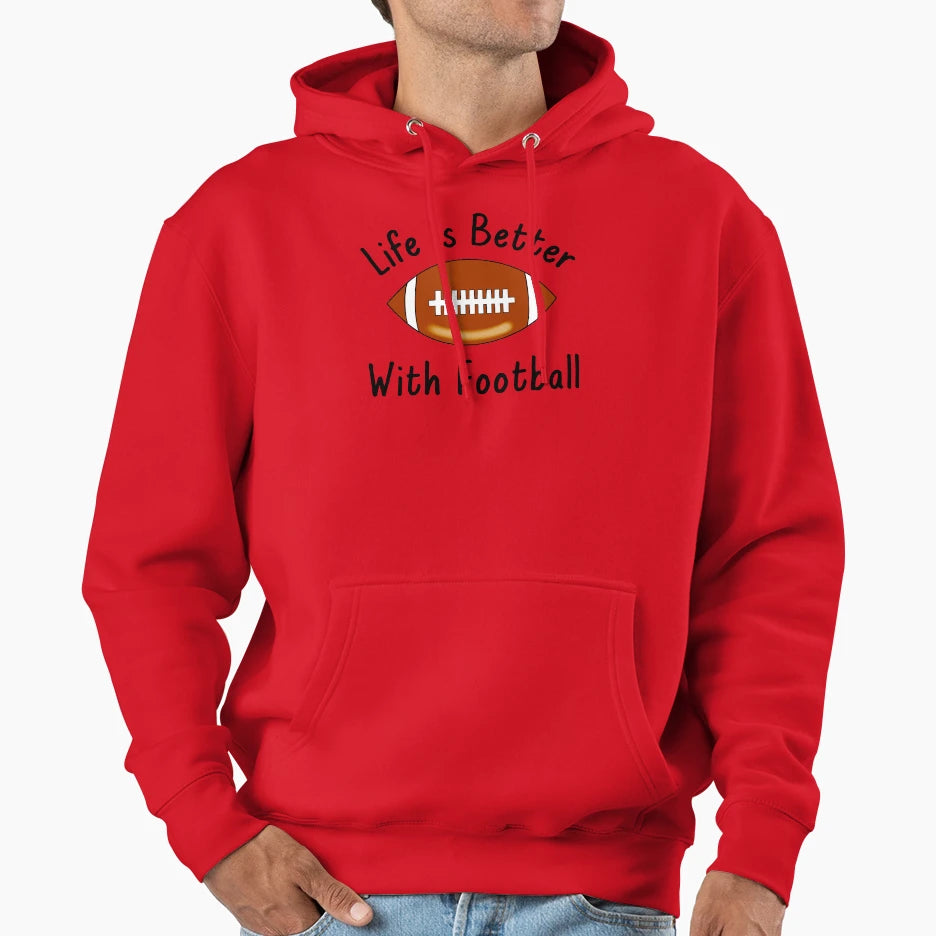 Football Lover Hoodie - Graphic Print for Adults - T-Shirt, Sweatshirt, Hoodie