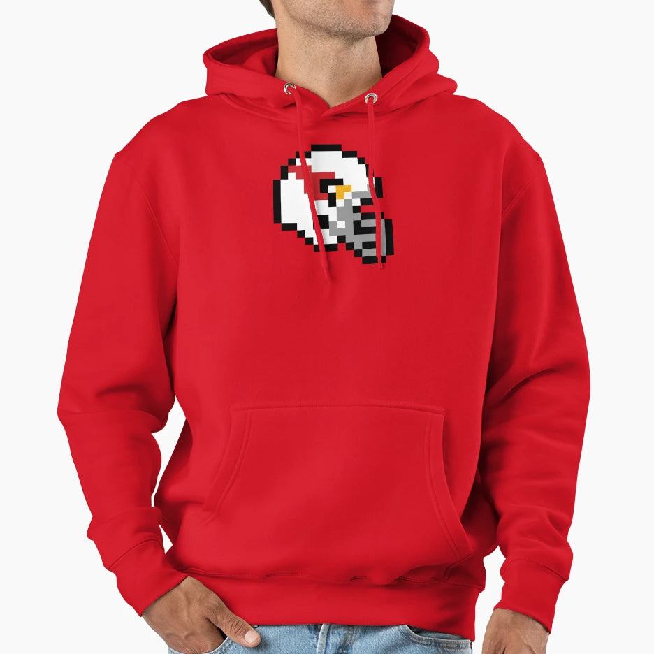 Arizona Cardinals 8 Bit Football Helmet Hoodie - Novelty Apparel Unisex - T-Shirt, Sweatshirt, Hoodie