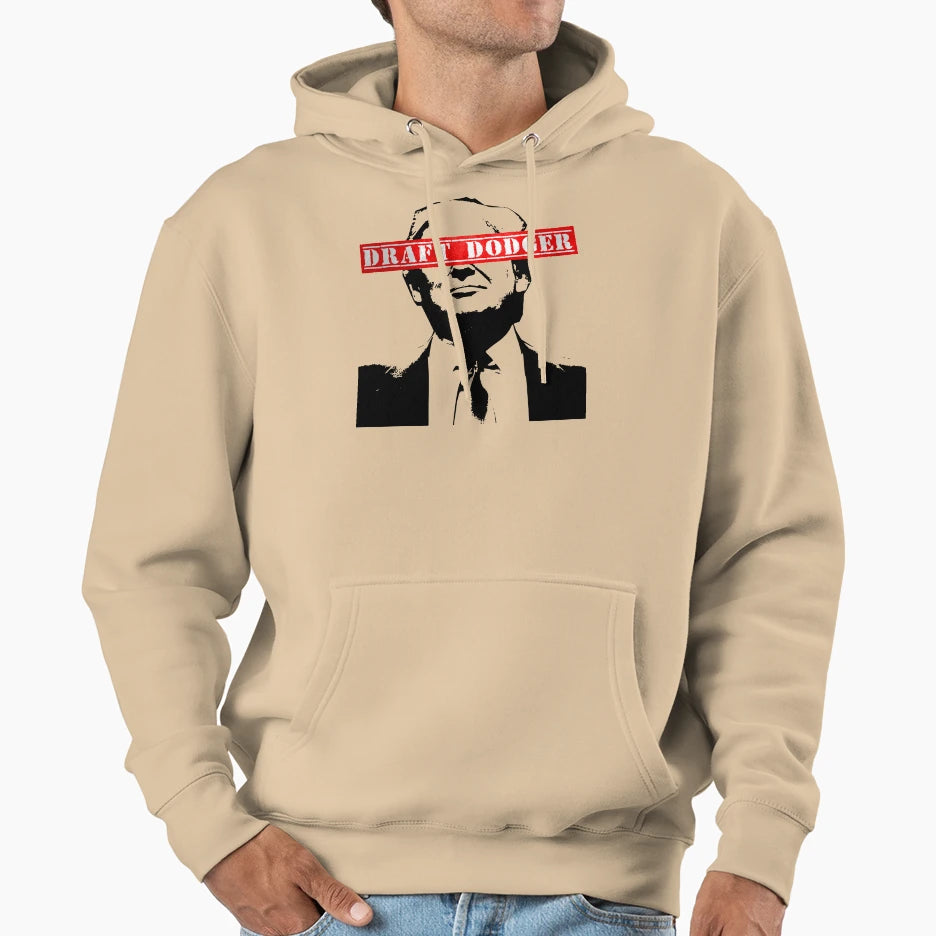 Trump Draft Dodger Hoodie - Trendy Graphic Men Women - T-Shirt, Sweatshirt, Hoodie