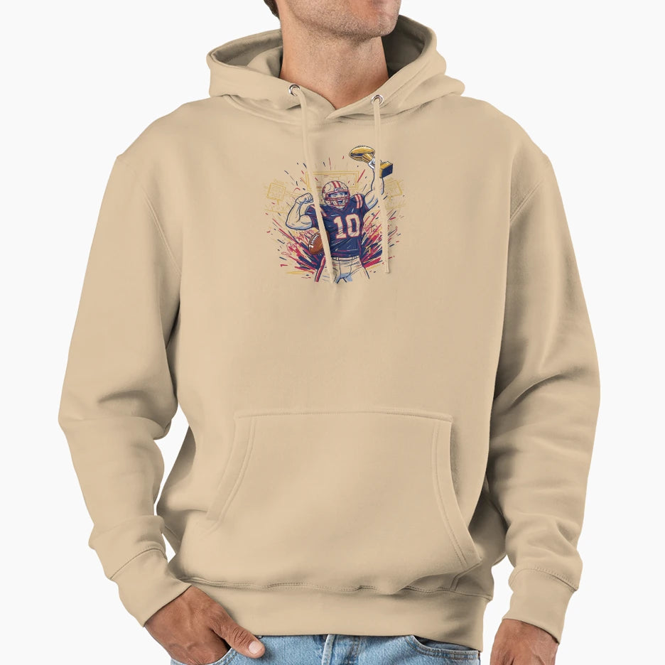 American Football Hoodie - Fun Novelty Design Unisex - T-Shirt, Sweatshirt, Hoodie