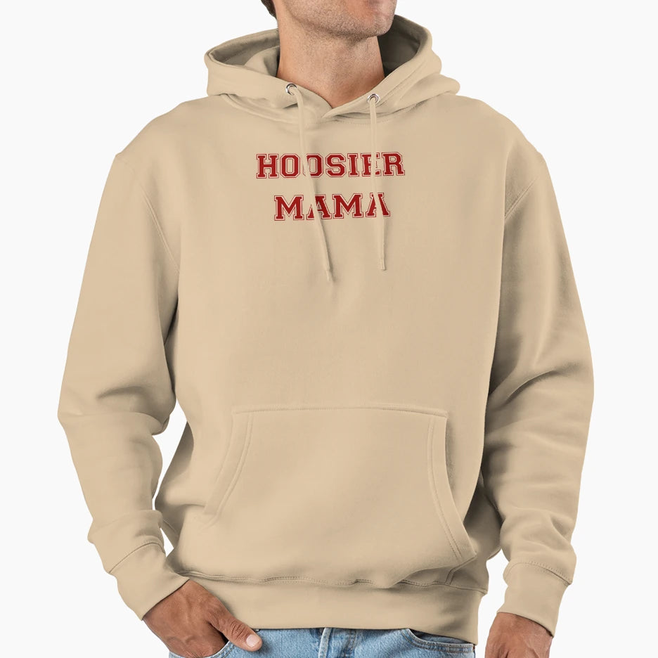 Hoosier Mama Hoodie - Unique Graphic Unisex - T-Shirt, Sweatshirt, Hoodie