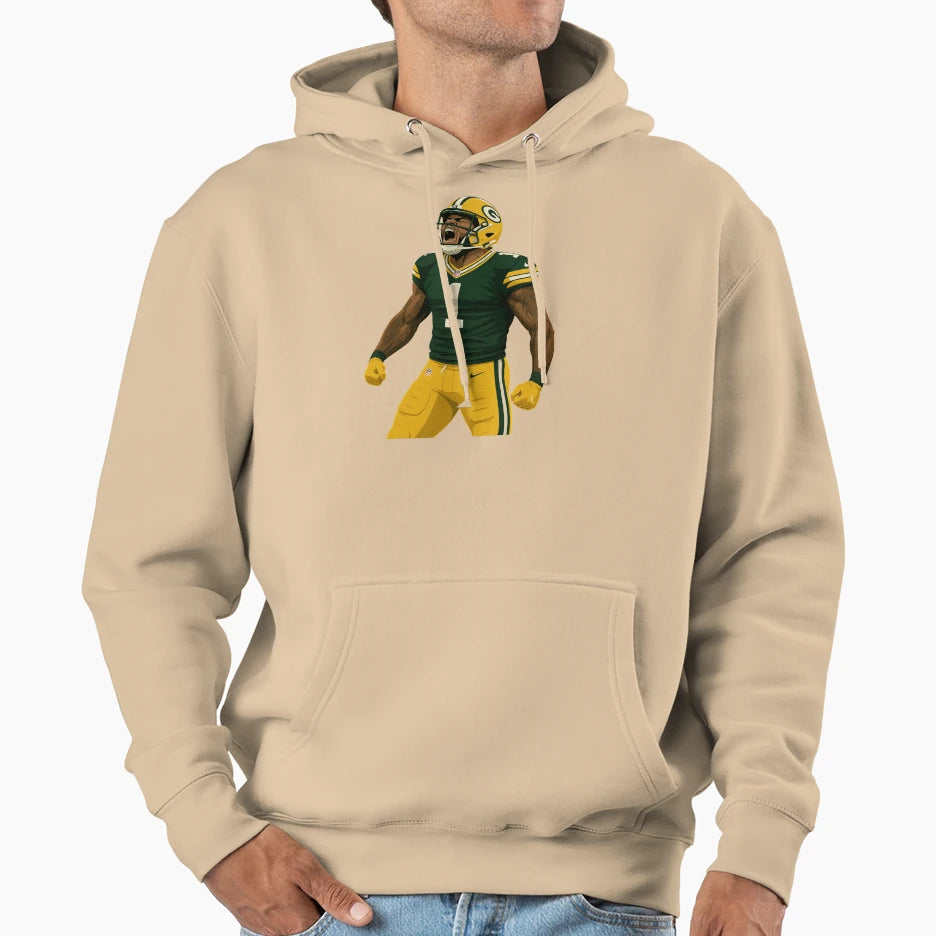 Green Gold Beast Mode Parsons Fan Art Hoodie - Minimalist Print Unisex - T-Shirt, Sweatshirt, Hoodie