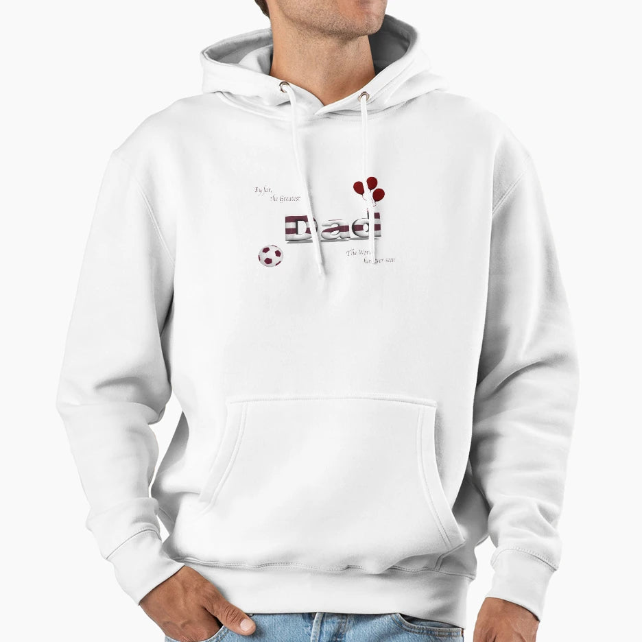 Hearts Fc Dad Gifts 3 Hoodie - Custom Art Print Men Women - T-Shirt, Sweatshirt, Hoodie
