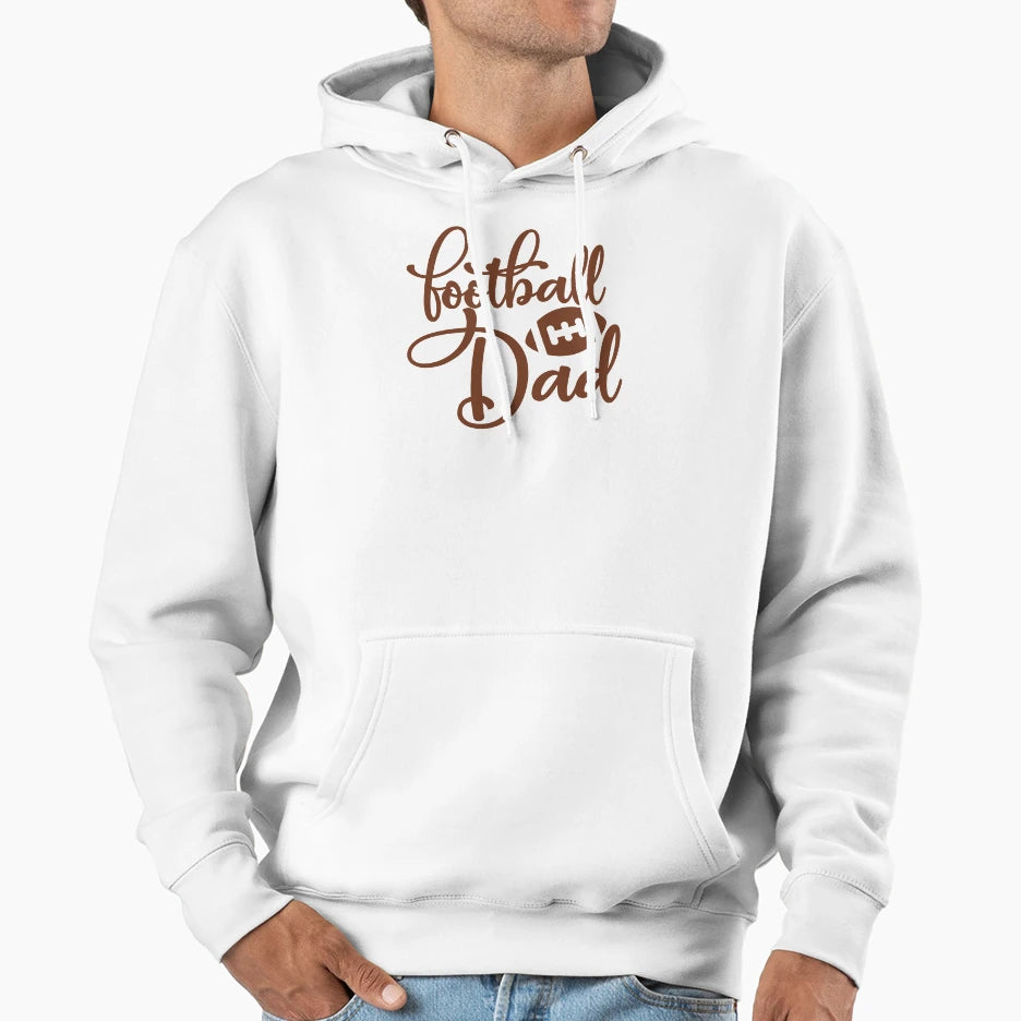Football Dad Hoodie - Graphic Print Unisex - T-Shirt, Sweatshirt, Hoodie