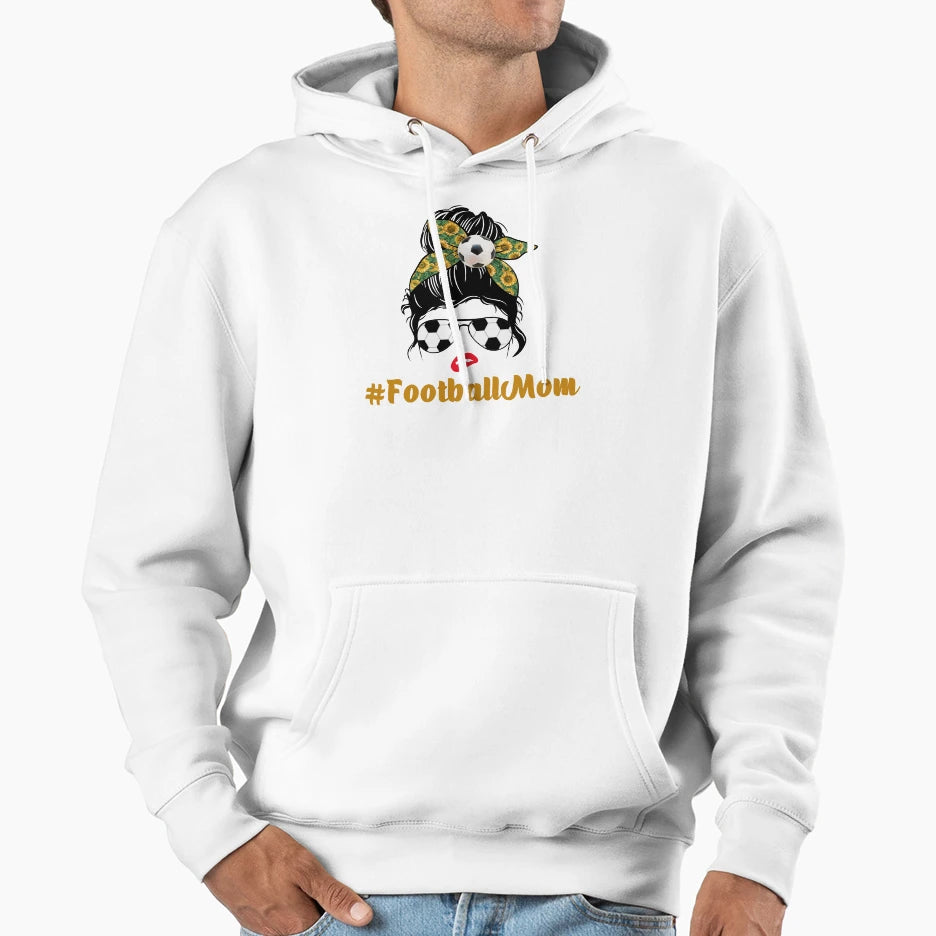 Football Mom Game Day Game Day Vibes Hoodie - Aesthetic Graphic Unisex - T-Shirt, Sweatshirt, Hoodie