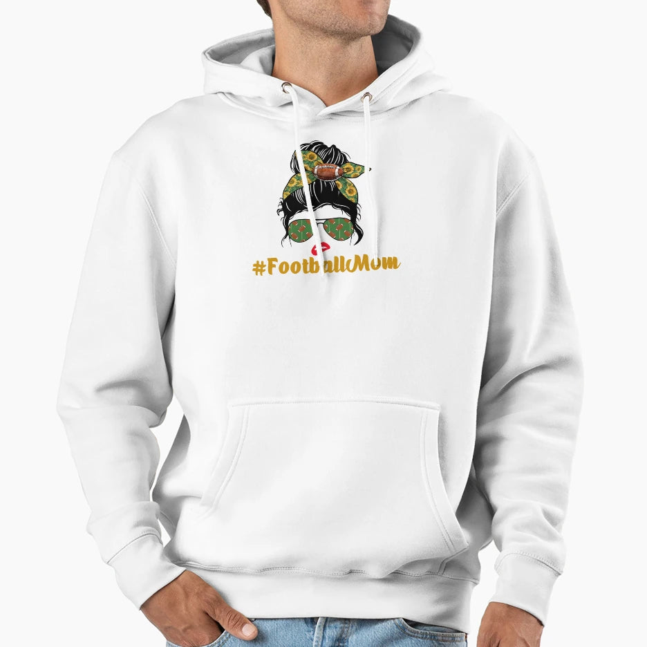 Football Mom Game Day Game Day Vibes Hoodie - Trendy Graphic for Adults - T-Shirt, Sweatshirt, Hoodie