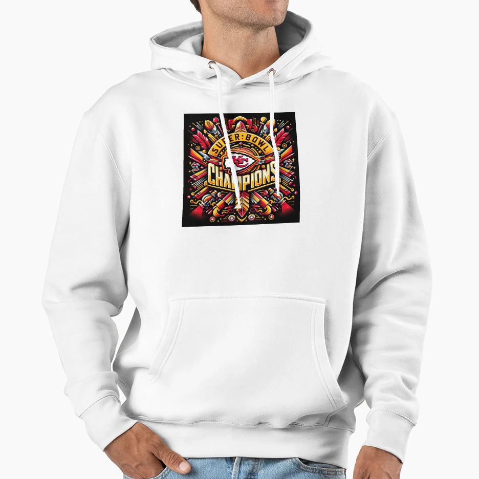 Kansas City Football Hoodie - Custom Art Print for Adults - T-Shirt, Sweatshirt, Hoodie