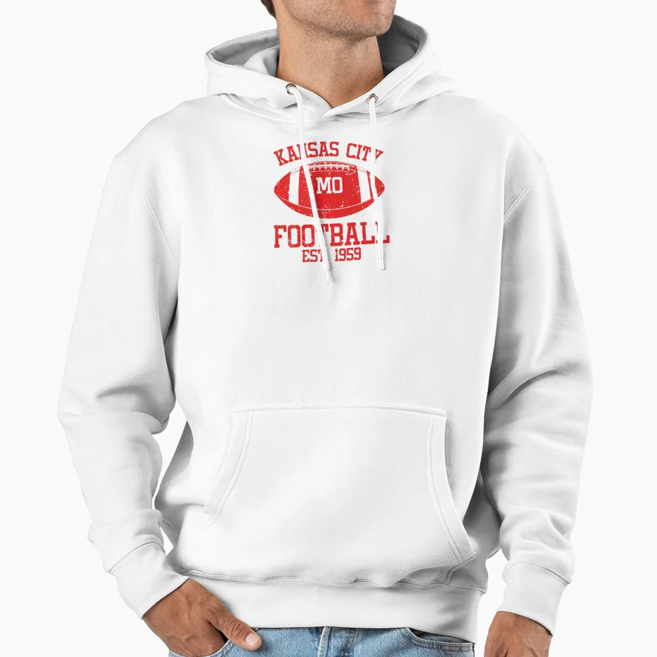 Kansas City Football Hoodie - Aesthetic Graphic Men Women - T-Shirt, Sweatshirt, Hoodie