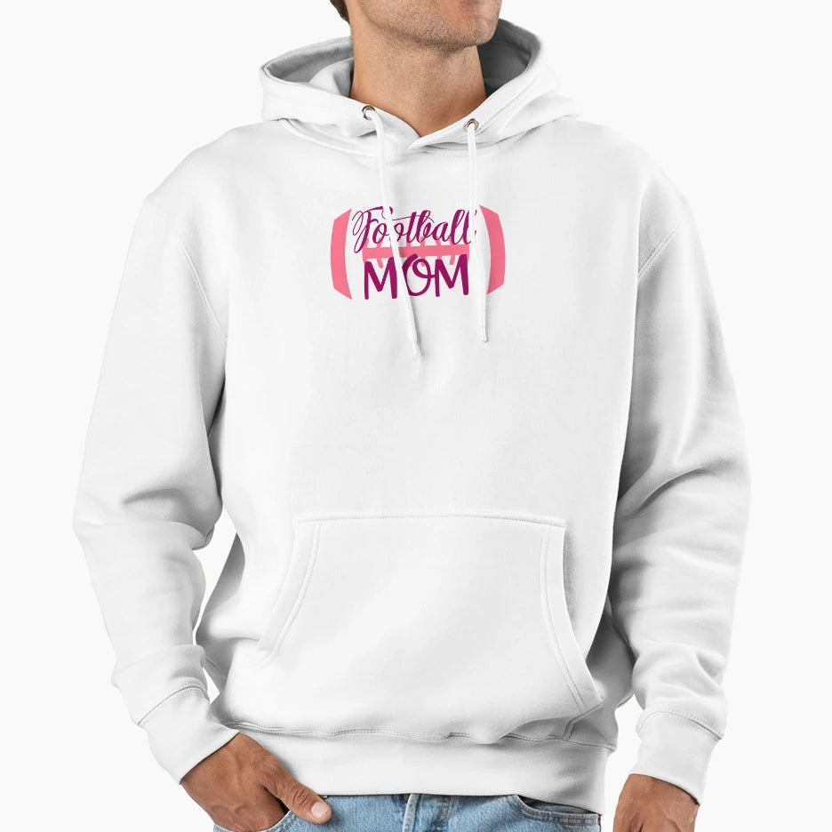 Football Mom Hoodie - Trendy Graphic for Adults - T-Shirt, Sweatshirt, Hoodie