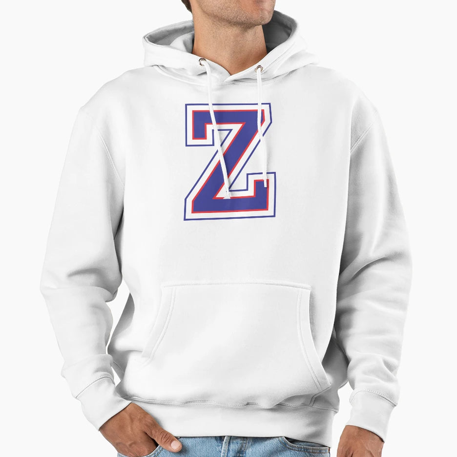 Alphabet Z Hoodie - Minimalist Print Men Women - T-Shirt, Sweatshirt, Hoodie