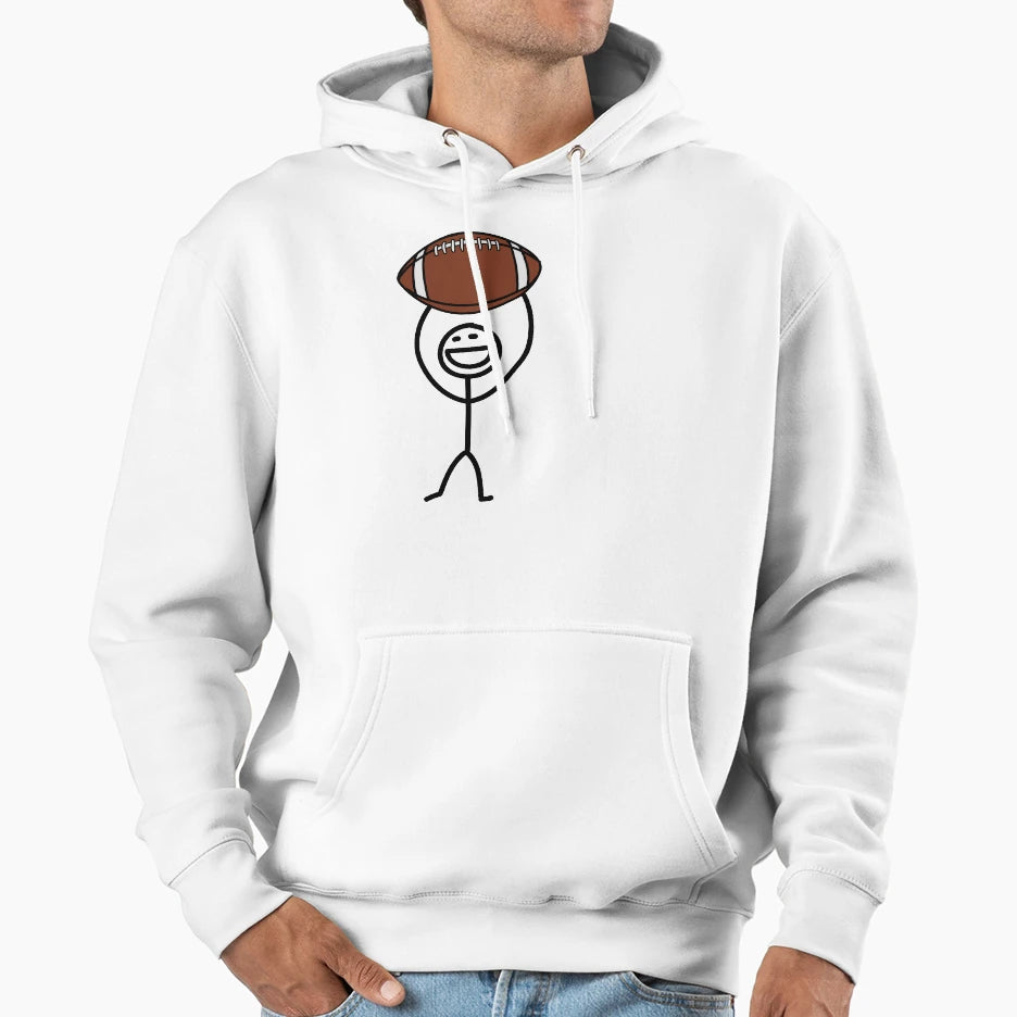 Football Fan Hoodie - Casual Everyday Wear Men Women - T-Shirt, Sweatshirt, Hoodie
