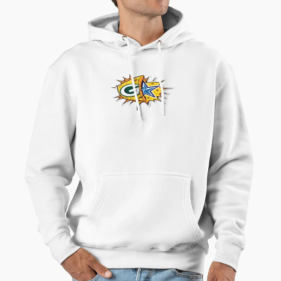 Green Bay Packers Vs Dallas Cowboys Hoodie - Trendy Graphic Men Women - T-Shirt, Sweatshirt, Hoodie