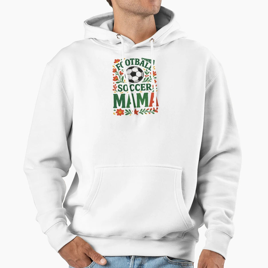 Vibrant Floral Mom Football Game Hoodie - Minimalist Print Unisex - T-Shirt, Sweatshirt, Hoodie