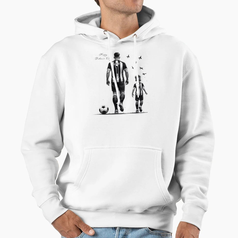 Football Fathers Day Hoodie - Custom Art Print Unisex - T-Shirt, Sweatshirt, Hoodie