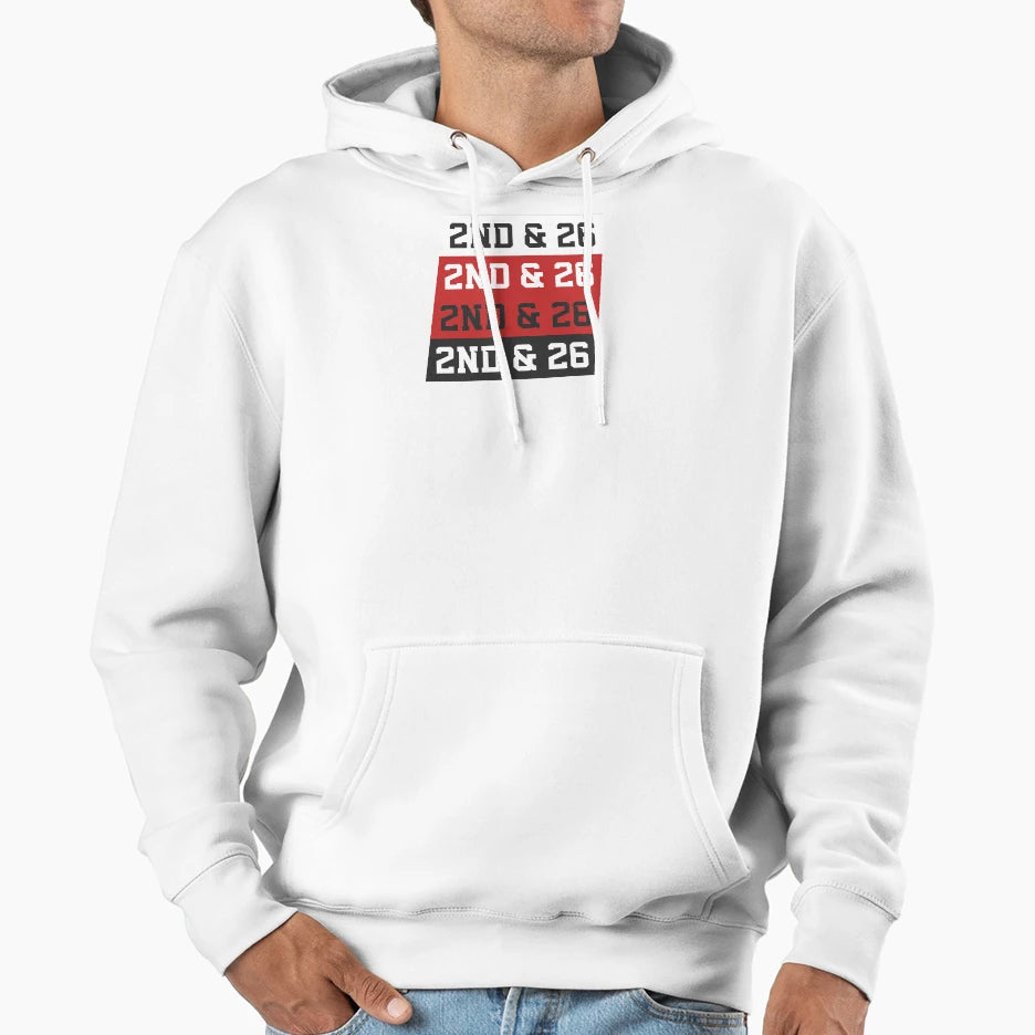 2Nd And 26 Hoodie - Unique Graphic Men Women - T-Shirt, Sweatshirt, Hoodie