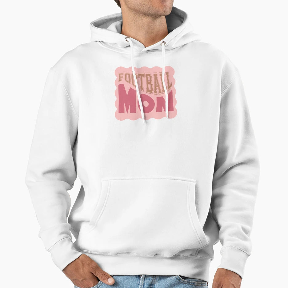 Football Mom Hoodie - Trendy Graphic Men Women - T-Shirt, Sweatshirt, Hoodie