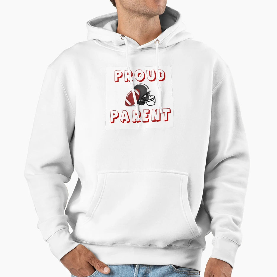 Proud Football Parent Hoodie - Streetwear Style Unisex - T-Shirt, Sweatshirt, Hoodie