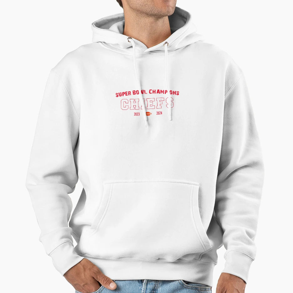 Super Bowl Champions 2024 Hoodie - Casual Everyday Wear for Adults - T-Shirt, Sweatshirt, Hoodie