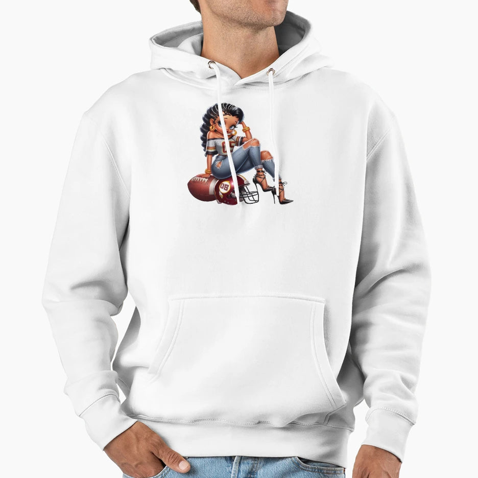 Fierce Football Hoodie - Fun Novelty Design for Adults - T-Shirt, Sweatshirt, Hoodie