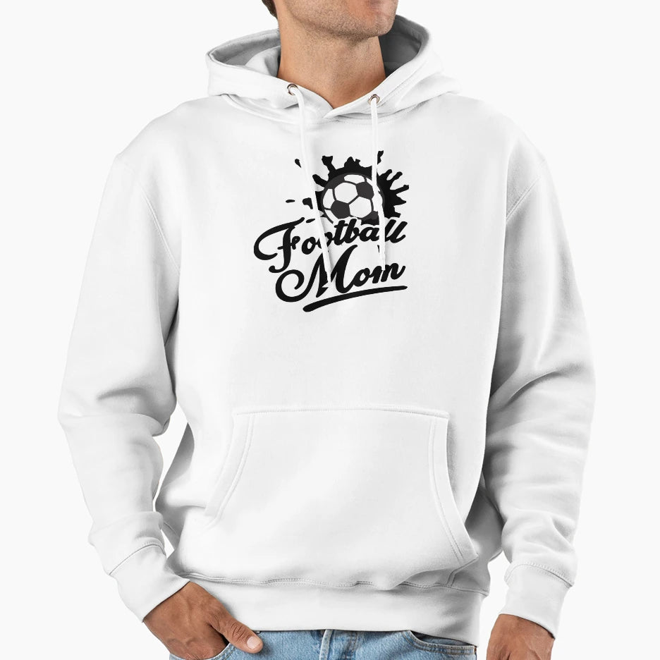 Football Mom Hoodie - Minimalist Print Unisex - T-Shirt, Sweatshirt, Hoodie