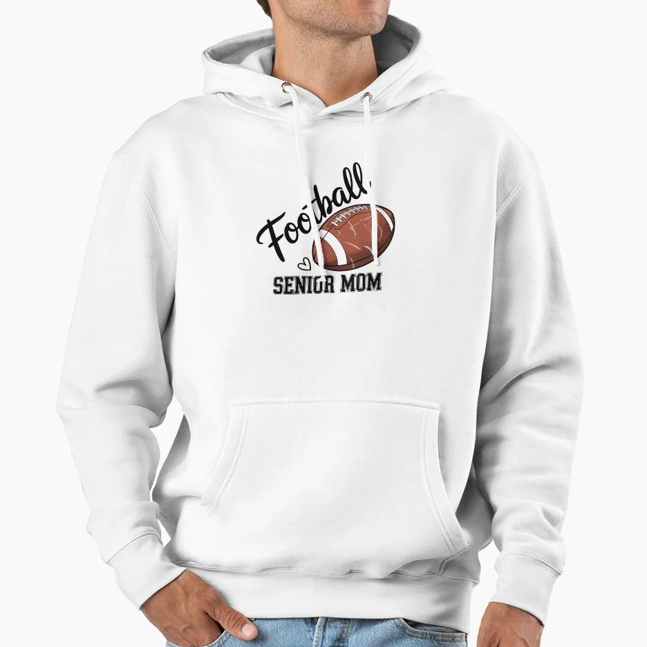 Senior Football Mom 2026 Class Hoodie - Casual Everyday Wear for Adults - T-Shirt, Sweatshirt, Hoodie