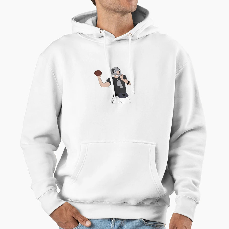 Las Vegas Raiders Derek Carr Hoodie - Aesthetic Graphic for Adults - T-Shirt, Sweatshirt, Hoodie