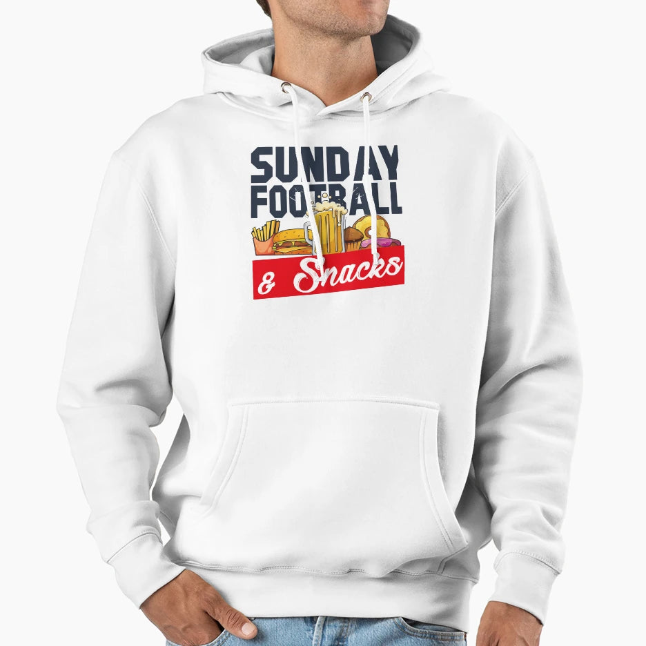 Funny Game Day Food Lover Hoodie - Graphic Print Unisex - T-Shirt, Sweatshirt, Hoodie