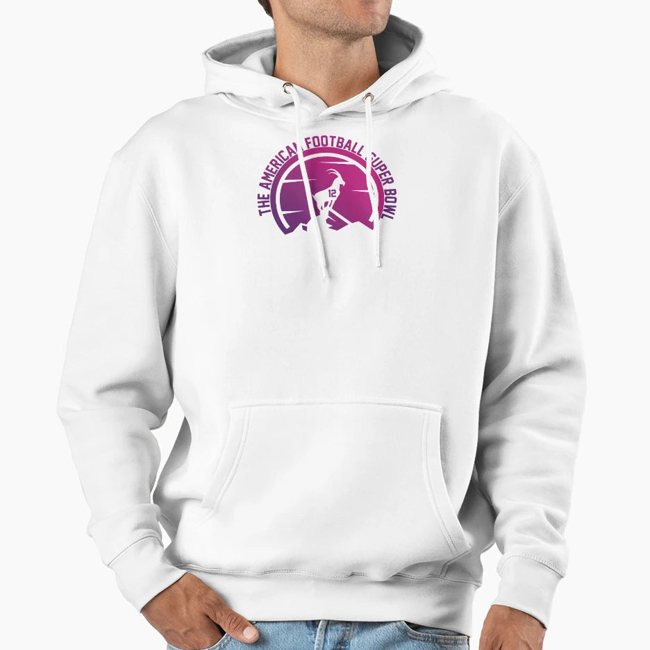 American Football Super Bowl Hoodie - Aesthetic Graphic Unisex - T-Shirt, Sweatshirt, Hoodie