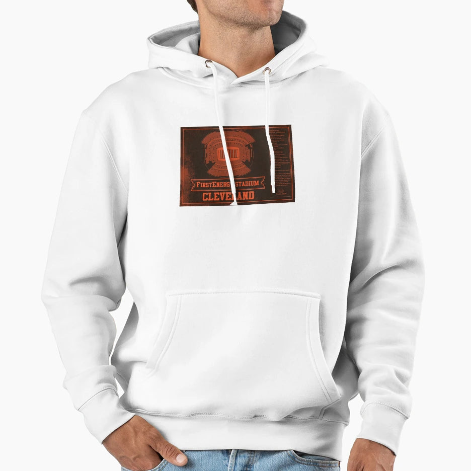 Cleveland Browns Firstenergy Stadium Hoodie - Graphic Print for Adults - T-Shirt, Sweatshirt, Hoodie